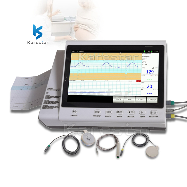 Karetar Portable 10.2 inch Cardiotocography ctg Fetal Monitor price Cardiotocograph Machine K-FM100